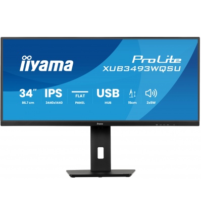 iiyama ProLite/XUB3493WQSU-B6/34"/IPS/wQHD/120Hz/1ms/Černá/3R