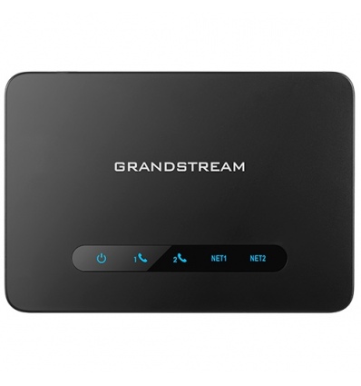 Grandstream HT812 (ATA), 2x FXS, 2 SIP účty, 1x Gbit LAN, NAT router, 3-cestná konf., auto-provisi.