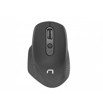 Natec optická myš FALCON/Kancelářská/Optická/Pro praváky/3 200 DPI/Bezdrátové Bluetooth/Černá