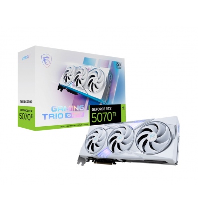 MSI GeForce RTX 5070 Ti TRIO WHITE/Gaming/OC/16GB/GDDR7