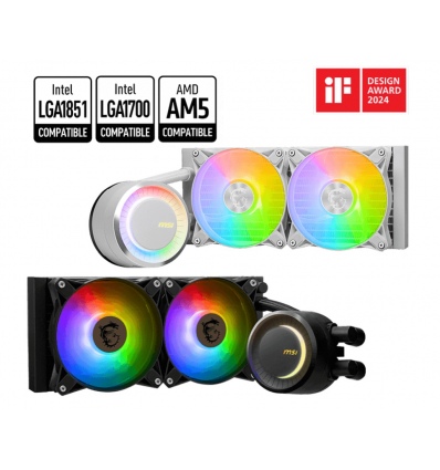 MSI vodní chladič CPU MAG CORELIQUID E240 WHITE