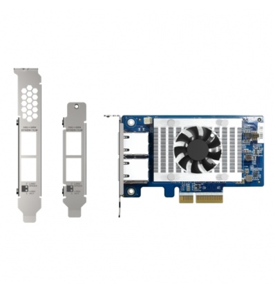 QNAP QXG-10G2T-X710 - dvouportová rozšiřující 10GbE (Intel X710) karta pro PC i QNAP NAS