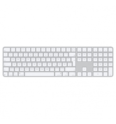 Apple Magic Keyboard Numeric Touch ID/Bezdrátová Bluetooth/GER layout/Bílá
