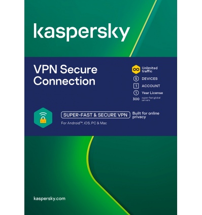 ESD Kaspersky VPN Secure Connection 5x 1 uživatel 1 rok