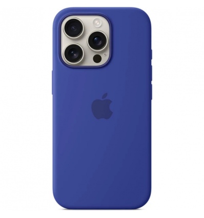iPhone 16 Pro Max Silicone Case with MS - Ultramar