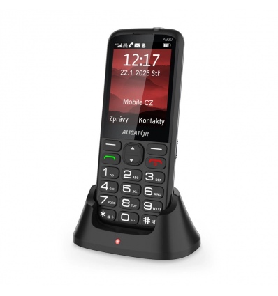 ALIGATOR A930 GPS Senior černý +st.nab.