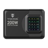 Viking USB GaN charger 200W PD PRO/síťový adaptér/Output:3xUSB-C,2xUSB-A/Rychlo nabíjení/