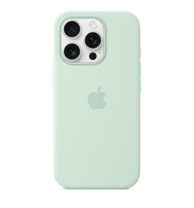 iPhone 16 Pro Silicone Case with MS - Aquamarine