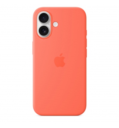 iPhone 16 Silicone Case with MS - Tangerine