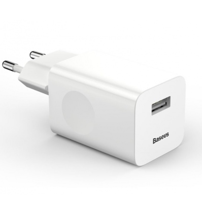 Baseus rychlonabíječka do sítě 1xUSB Quick Charge 3.0 24W bílá