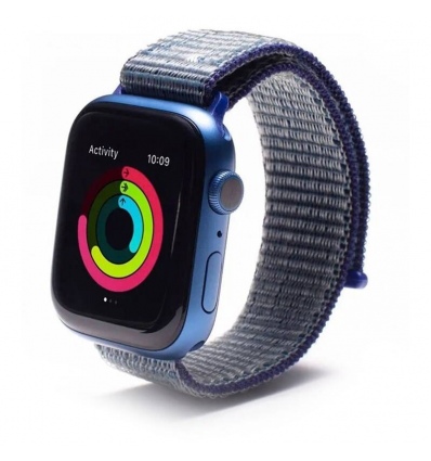 ZAGG GEAR4 sp. řemínek Apple Watch 45/44/42mm modrá