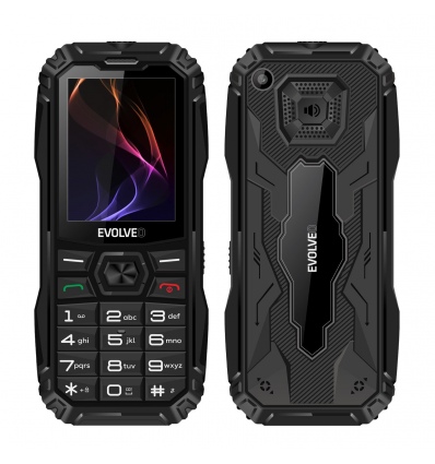 EVOLVEO MaxPhone A1, tlačítkový Dual SIM telefon, černý