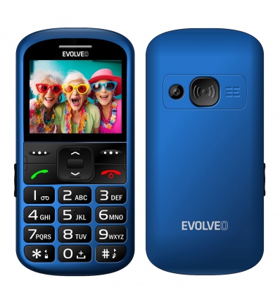 EVOLVEO EasyPhone XS, mobilní telefon pro seniory, modrý