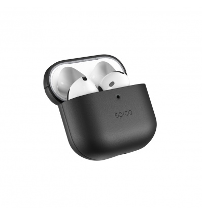 Epico kožené pouzdro pro AirPods 4/4 s ANC - černá