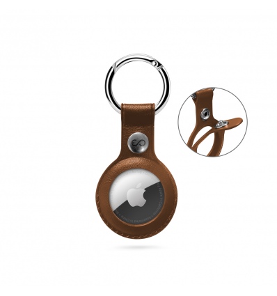 Epico Leather Case for AirTag - hnědá