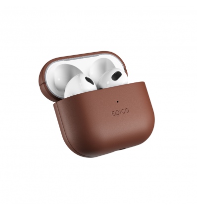 Epico Leather Case Airpods 3 - hnědá