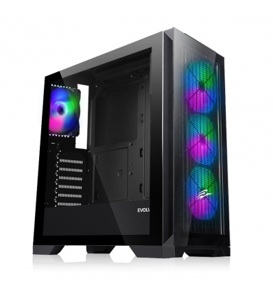 EVOLVEO Ptero Q2G, ATX, 4x ARGB, čelní+boční