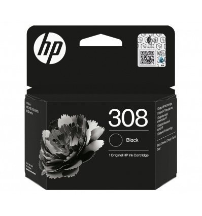 HP 308 ink. náplň černá, 7FP21UE