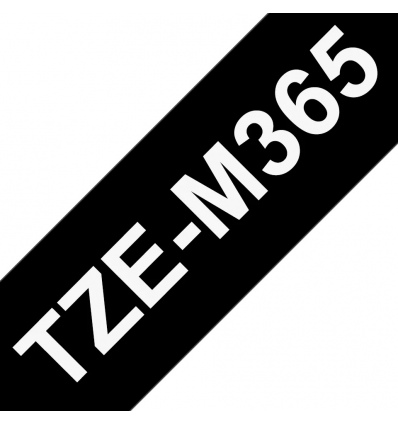 Brother TZEM365, bílá/černá, 36mm