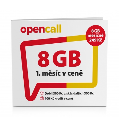 O2 Předplacená karta OpenCall