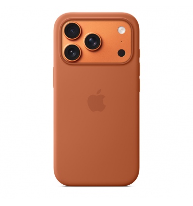 iPhone 17 Pro Silicone Case with MS – Terra Cotta
