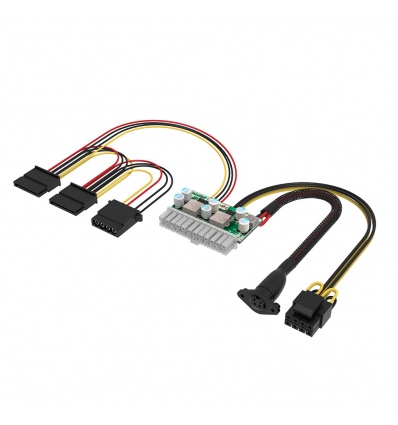 AKASA adaptér 200W DC pro DC ATX power