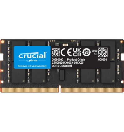 Crucial/CSODIMM DDR5/16/6400MHz/CL52/1x16GB