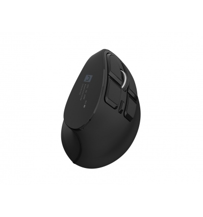 Vertikální bezdrátová myš Natec EUPHONIE PRO/Vertikální/Optická/Pro praváky/4 000 DPI/USB+BT/Černá