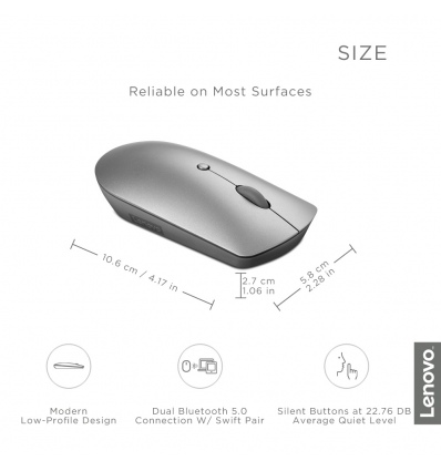 Lenovo Yoga Bluetooth Silent Mouse (Tidal Teal)