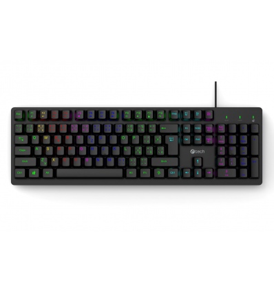 Herní klávesnice C-TECH Riven (GKB-16), RGB, USB