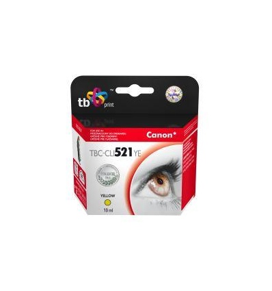Ink. kazeta TB kompat. s Canon CLI-521Y 100% new