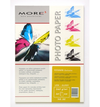 Armor fotopapír Exclusive 260g ink glossy 20xA4
