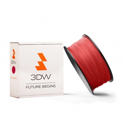 3DW - ABS filament 1,75mm červená, 1kg (2x 0,5kg), tisk 220-250°C