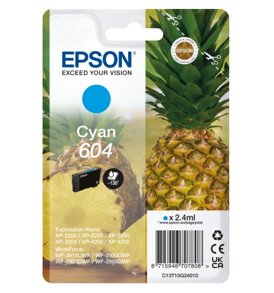 EPSON Singlepack Cyan 604 Ink