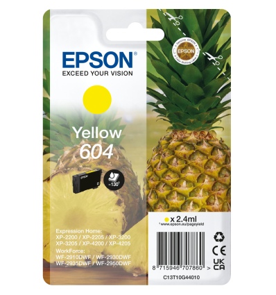 EPSON Singlepack Yellow 604 Ink