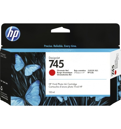 HP 745 inkoustová náplň chrom. červená, F9K00A