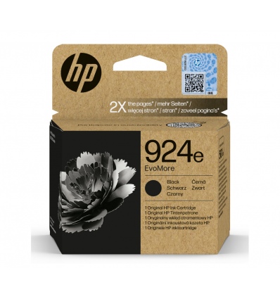 HP 924e inkoustová náplň černá, 4K0V0NE