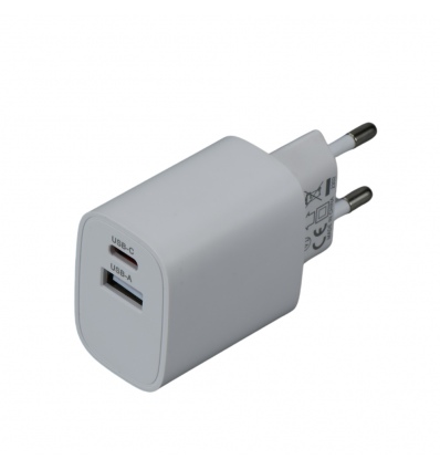 iGET PA20 - napájecí adaptér USB-A (10 W) a USB-C (20 W), univerzální a pro tablety iGET