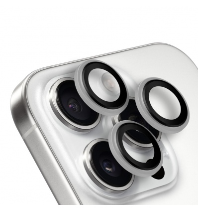 OBAL:ME Ochrana Čoček pro Apple iPhone 15 Pro/15 Pro Max White Titanium