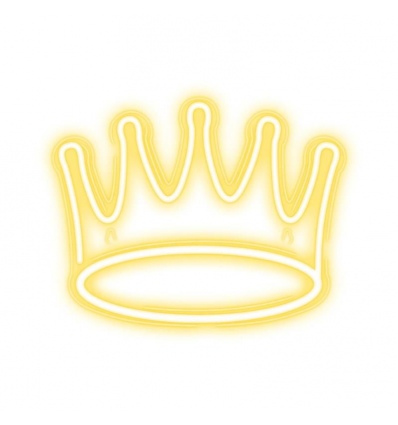 Dekorativní PLEXI LED neon Koruna teplá bílá