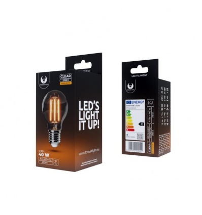LED žárovka Forever E27 A60 4W COG clear teplá bílá (2700K)