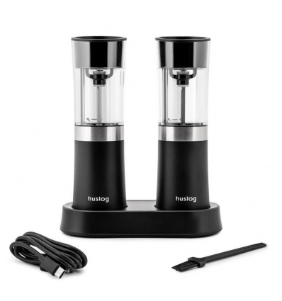 Elektrické mlýnky na koření Huslog s nabíjecí stanicí
