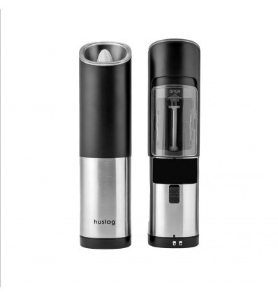 Elektrické mlýnky na koření Huslog stříbrné