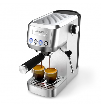 Salente Coffio, pákový kávovar, nerez