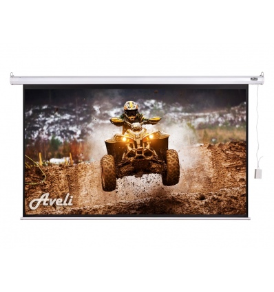 Elektrické projekční plátno AVELI, 204x115 (16:9)