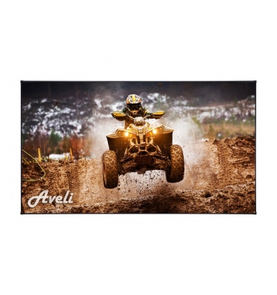 Plátno AVELI PREMIUM,pevný rám,black,221x124(16:9)