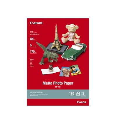 Canon MP-101, A4 fotopapír matný, 5 ks, 170g/m