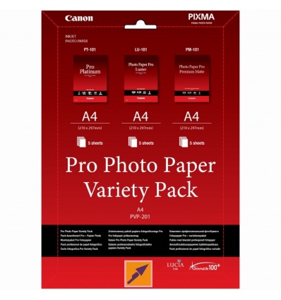 Canon PVP-201 PRO, A4 fotopapír Variety Pack