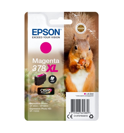 Epson Singlepack Magenta 378 XL Claria Photo HD
