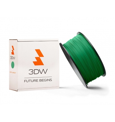 3DW - PLA filament 1,75mm zelená, 0,5kg, tisk 190-210°C